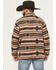 Image #4 - Cinch Men's Southwestern Print 1/4 Snap Pullover - Big, Brown, hi-res