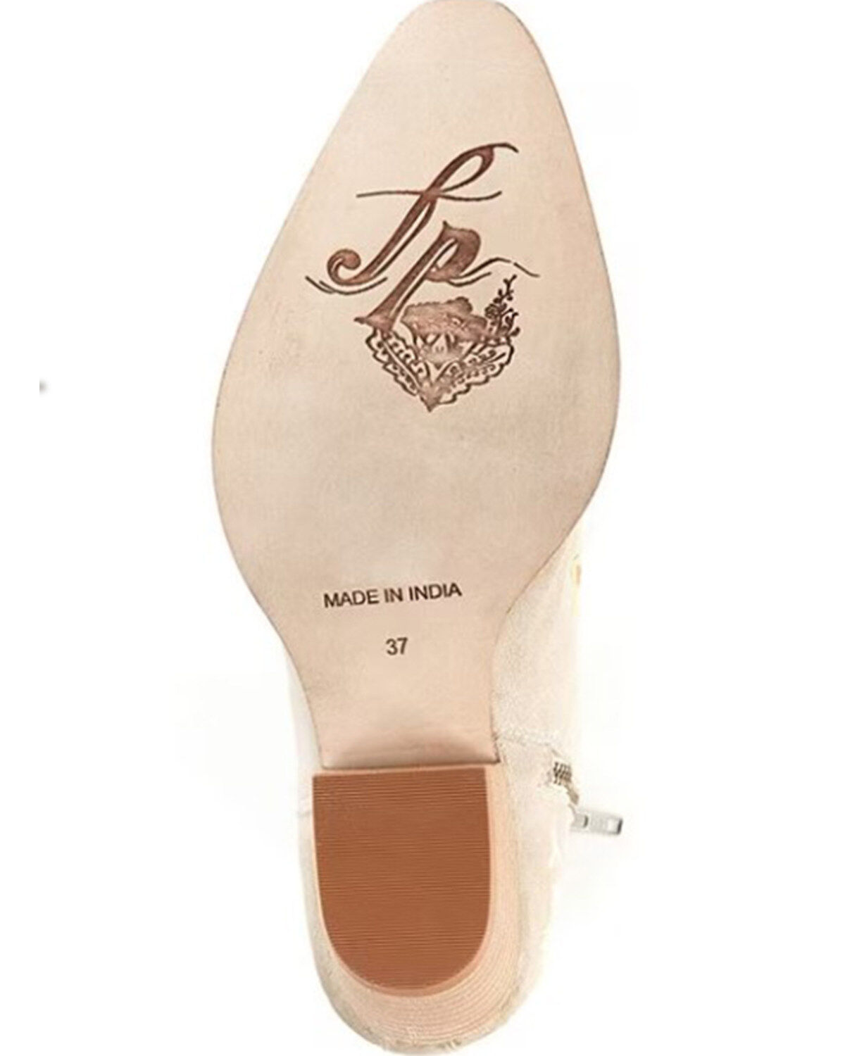Image #5 - Free People Women's Bowers Embroidered Western Boots - Round Toe, Stone, hi-res