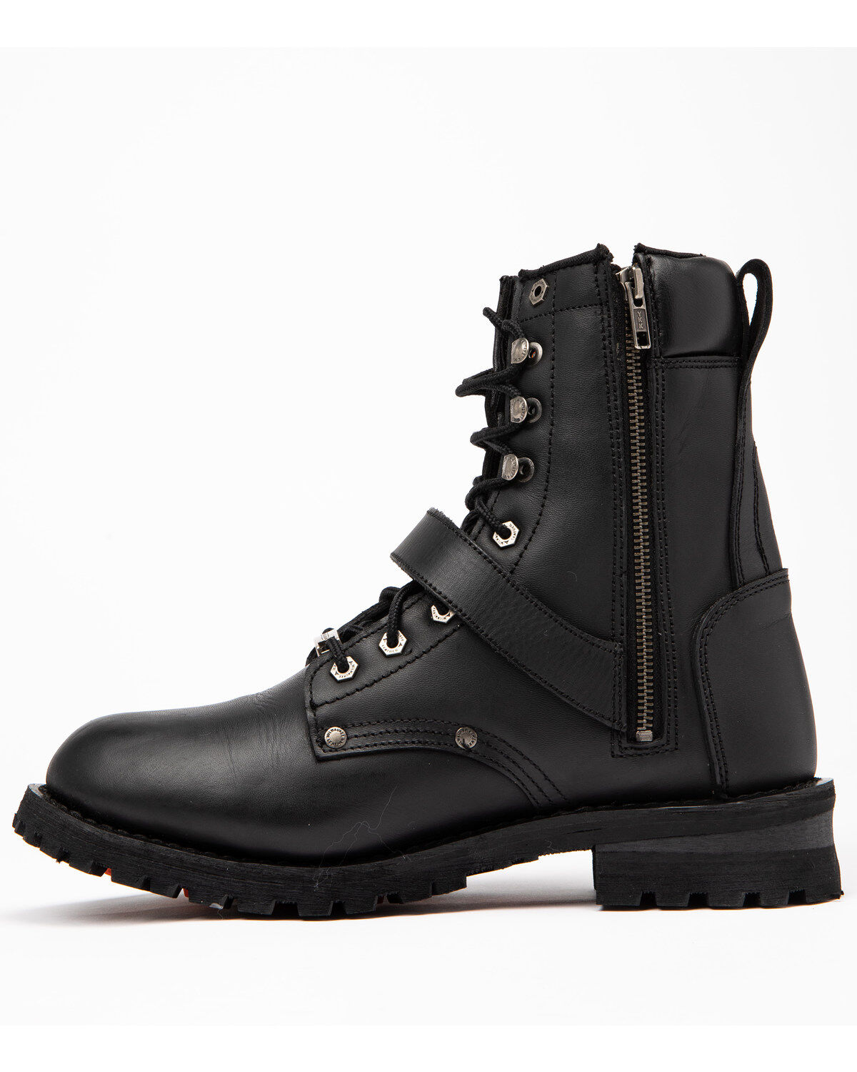 mens black leather lace up boots