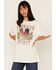 Image #1 - Cleo + Wolf Women's American Spirit Vintage Oversized Graphic Tee, Ivory, hi-res