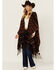 Image #1 - Shyanne Women's Striped Fringe Blanket Shawl, Mauve, hi-res
