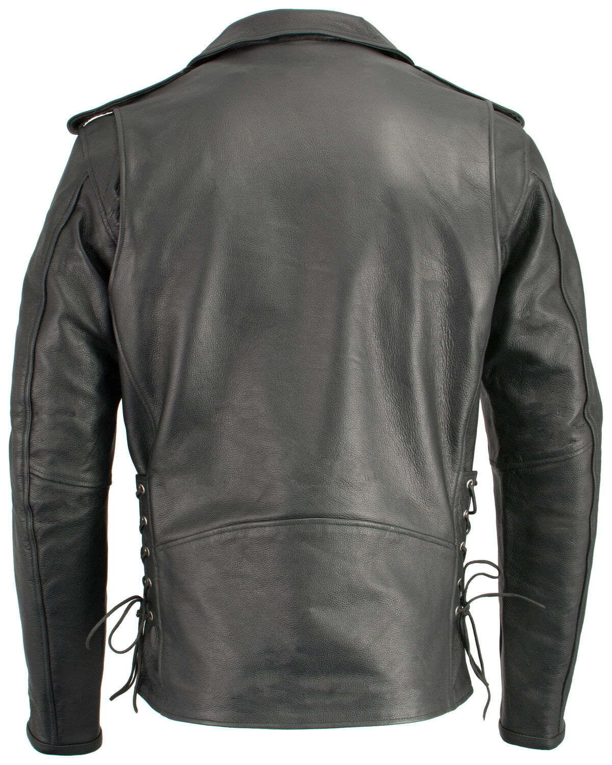 Image #3 - Milwaukee Leather Men's Classic Side Lace Concealed Carry Motorcycle Jacket - 4XTall, Black, hi-res