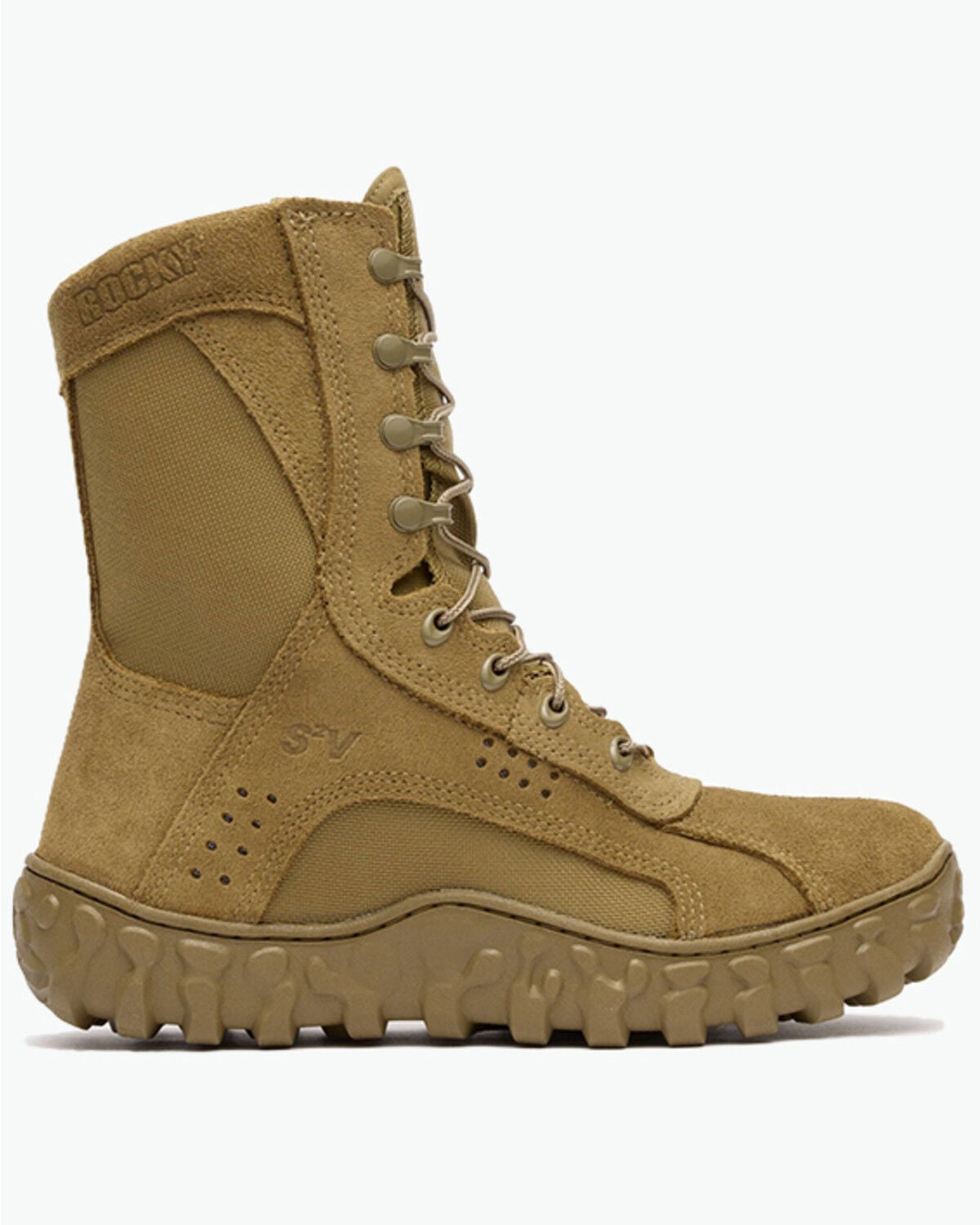 Image #2 - Rocky Men's 8" S2V Tactical Military Boots - Soft Toe, Tan, hi-res