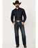 Image #1 - Rock & Roll Denim Men's Double Barrel Medium Wash Relaxed Bootcut Stretch Denim Jeans, Medium Wash, hi-res