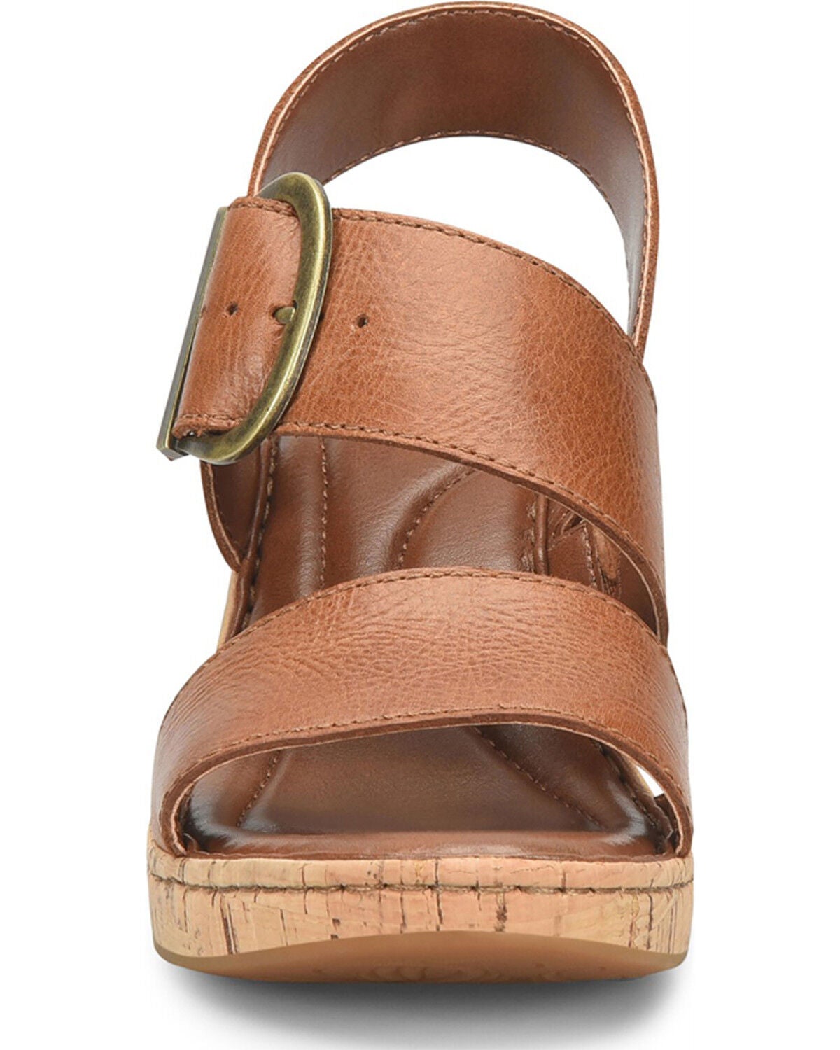 Image #4 - Born Women's Sapphire Wedge Sandals, Distressed Brown, hi-res