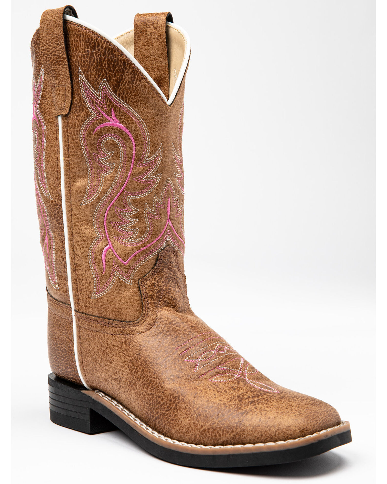 Girl square sales toe cowgirl boots