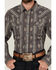 Image #3 - Cody James Men's Voyager Southwestern Striped Long Sleeve Snap Western Shirt, Cream, hi-res