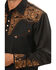 Image #2 - Scully Men's Embroidered Gunfighter Shirt - Big, Black, hi-res