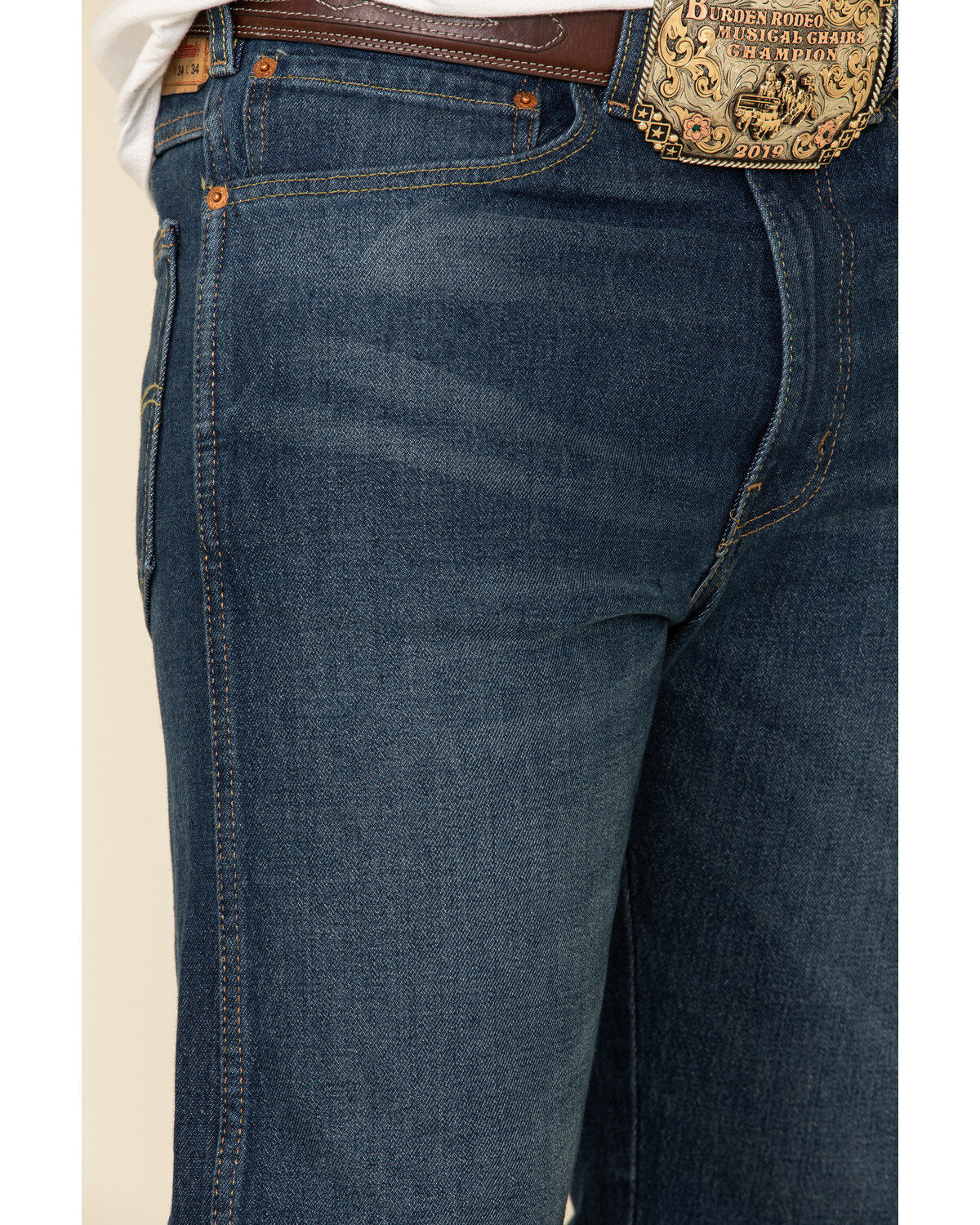 Image #3 - Levi's Men's So Lonesome Stretch Straight Leg Jeans, Blue, hi-res
