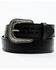 Image #1 - Cody James Men's Checkered Billets Alligator Print Leather Belt, Black, hi-res