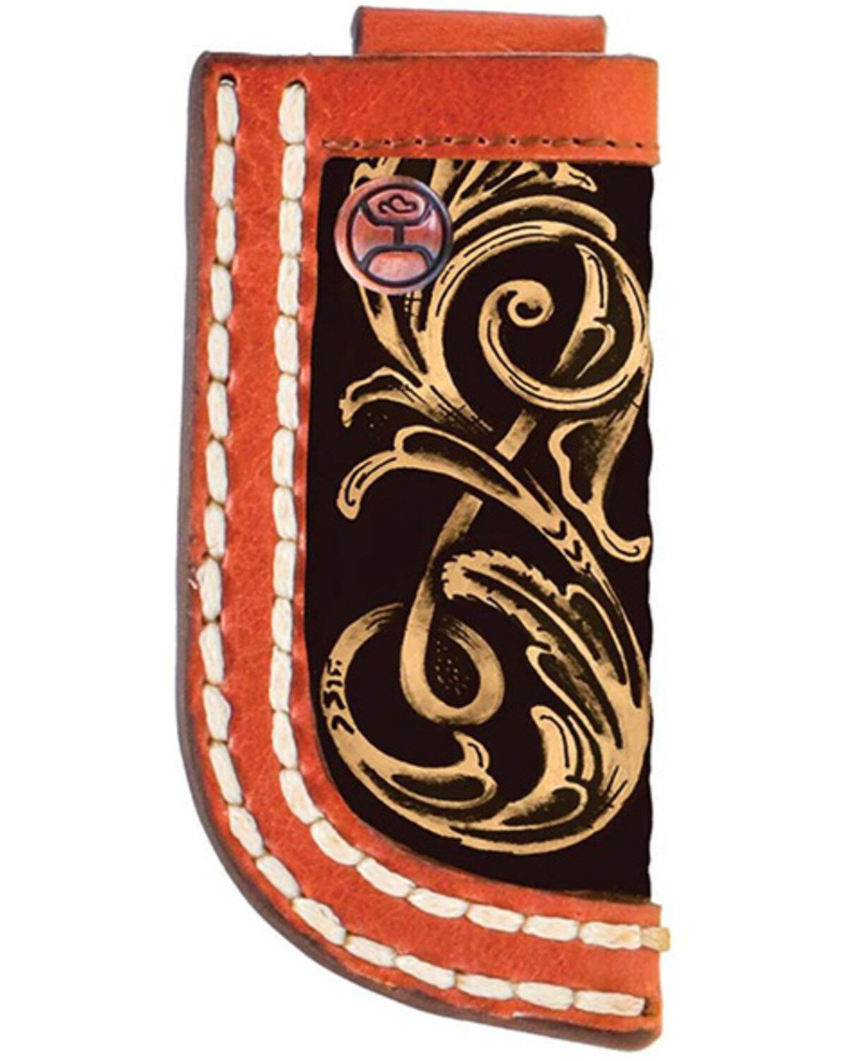 Image #1 - Hooey Top Notch Knife Sheath, Black/brown, hi-res