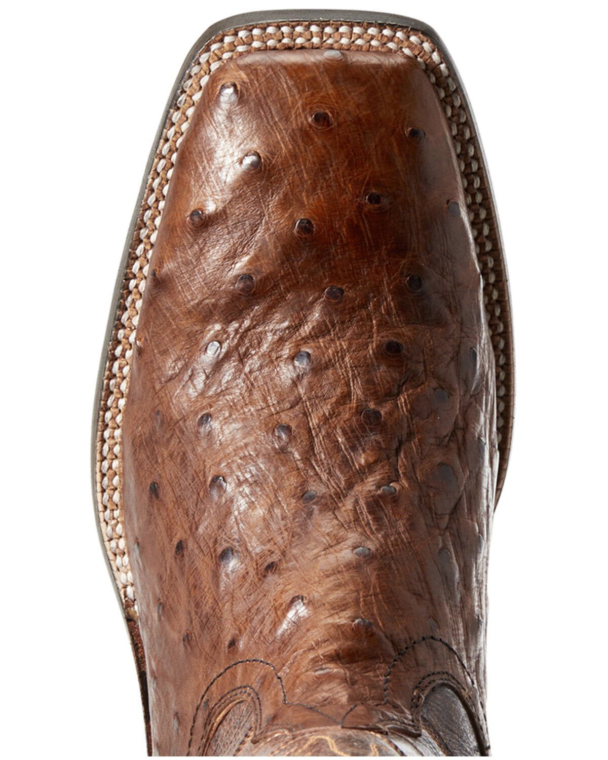 Image #4 - Ariat Men's Showman Full Quill Ostrich Western Boots - Wide Square Toe, , hi-res