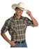 Image #2 - Ely Walker Men's Assorted Plaid or Stripe Short Sleeve Pearl Snap Western Shirt, , hi-res