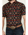 Image #3 - Cody James Men's Axe Throw Southwestern Print Short Sleeve Snap Western Shirt - Tall, Navy, hi-res