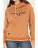 Image #3 - Kimes Ranch Women's Two Scoops Logo Pullover Fleece Hoodie, Rust Copper, hi-res
