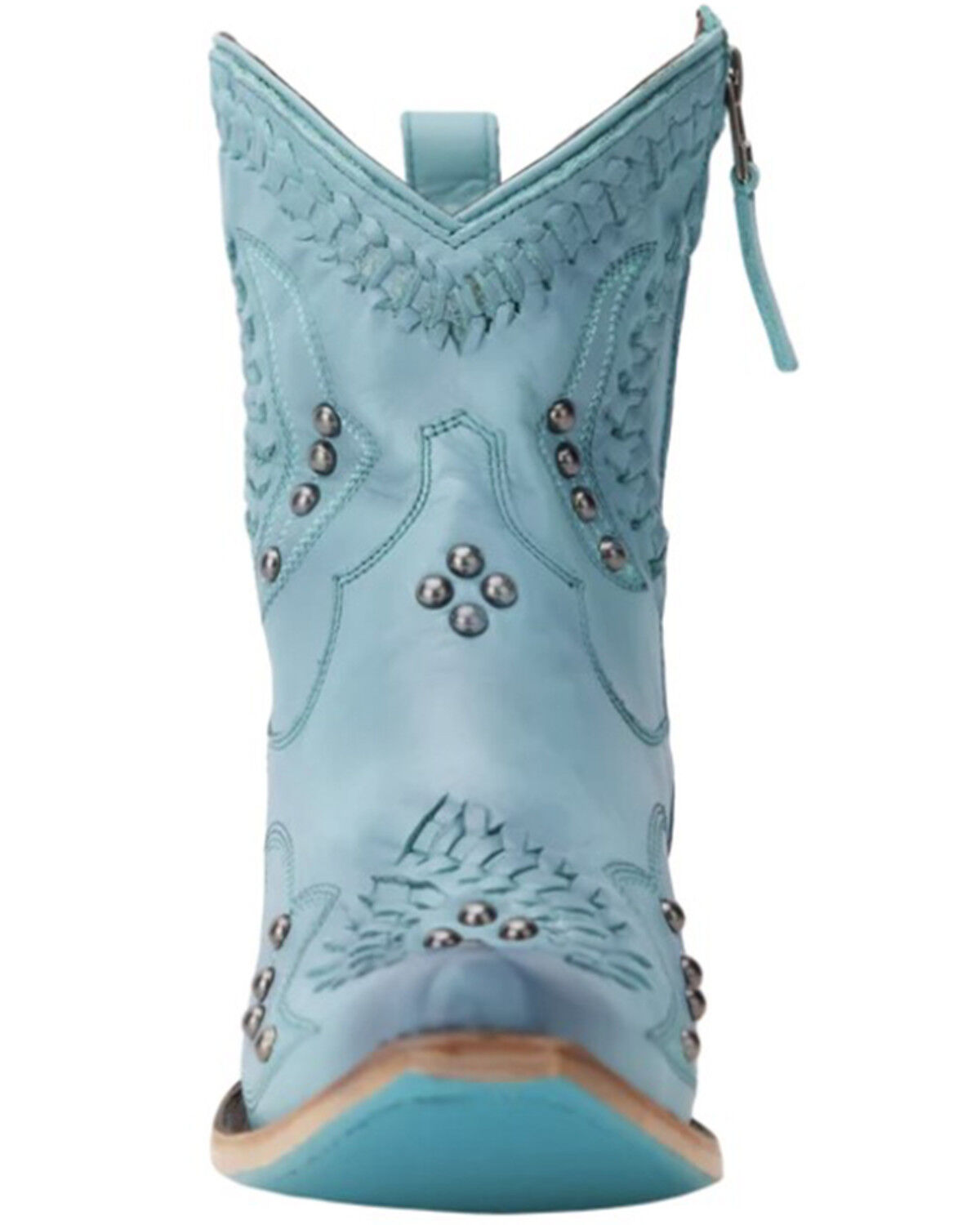 Image #4 - Lane Women's Cossette Western Booties - Snip Toe, Turquoise, hi-res