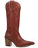 Image #2 - Dingo Women's Hensley Tall Western Boots - Round Toe, Red, hi-res