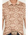Image #3 - RANK 45&reg; Men's Southwestern Print Short Sleeve Button-Down Polo Shirt, Tan, hi-res