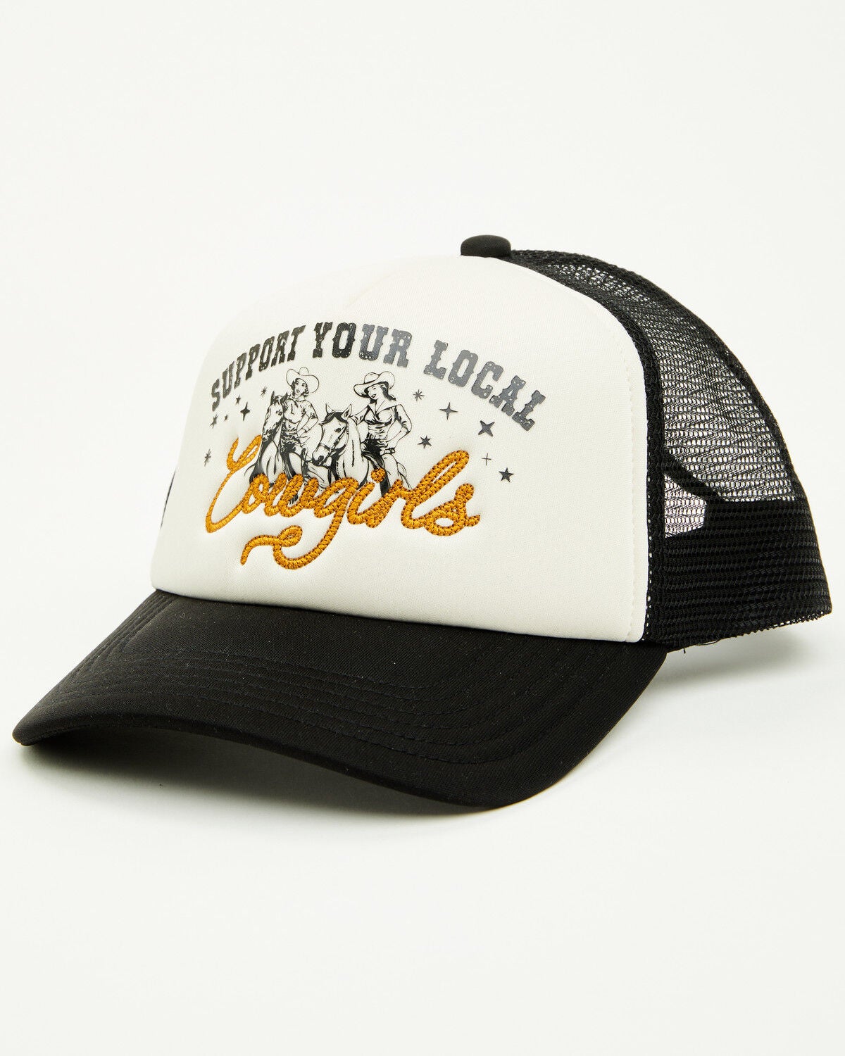 Shyanne Women's Support Your Local Cowgirls Ball Cap, Tan, hi-res