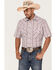 Image #1 - Roper Men's Classic Plaid Short Sleeve Pearl Snap Western Shirt, , hi-res
