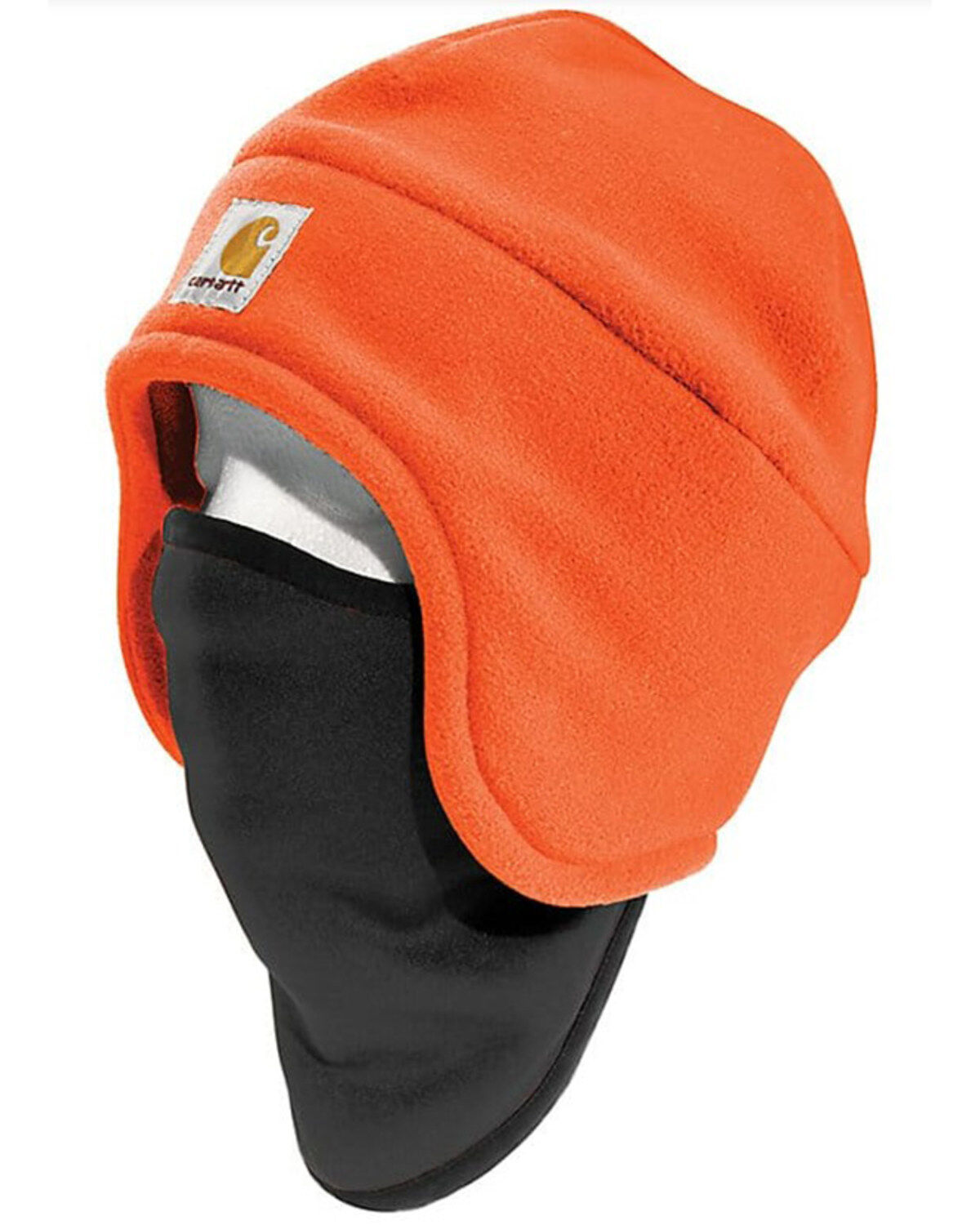 Image #1 - Carhartt 2-in-1 Fleece Headwear, Bright Orange, hi-res