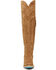 Image #4 - Lane Women's Lexington Suede Over The Corset Western Boots - Snip Toe, Caramel, hi-res