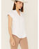 Image #1 - Scully Women's Cap Sleeve Cantina Shirt, White, hi-res