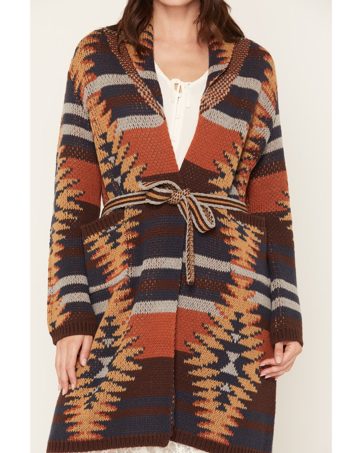 Image #3 - Tasha Polizzi Women's Sutton Southwestern Print Knit Cardigan, Multi, hi-res