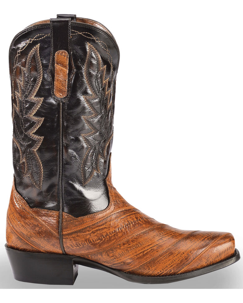Dan Post Men's Two Tone Eel Cowboy Boots Square Toe Boot Barn