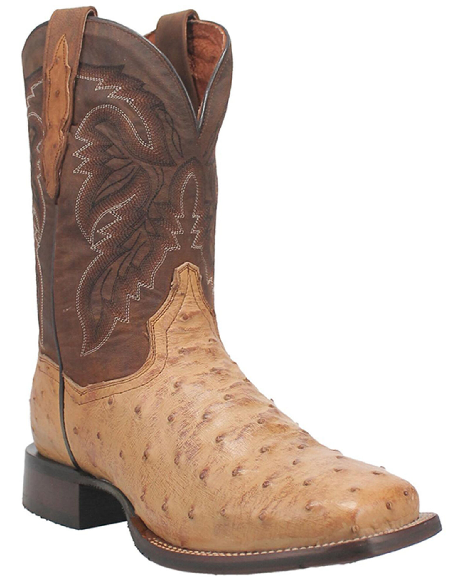 Dan Post Men s Alamosa Full Quill Ostrich Western Performance Boots Broad Square Toe Boot Barn