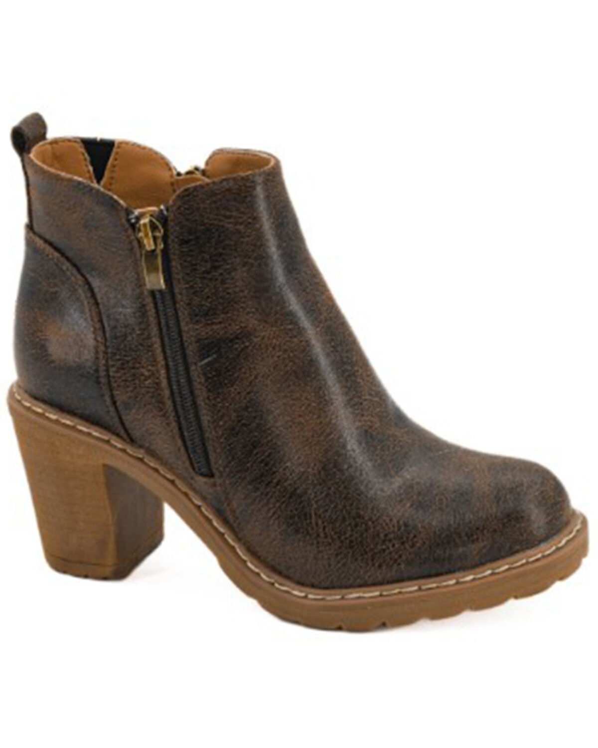 Image #1 - Corkys Women's Rocky Top Fashion Boots - Round Toe, Brown, hi-res