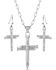 Montana Silversmiths Women's Sparkling Nail Cross Jewelry Set, Silver, hi-res