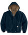 Image #1 - Carhartt Men's FR Duck Active Hooded Jacket - Big & Tall, Navy, hi-res