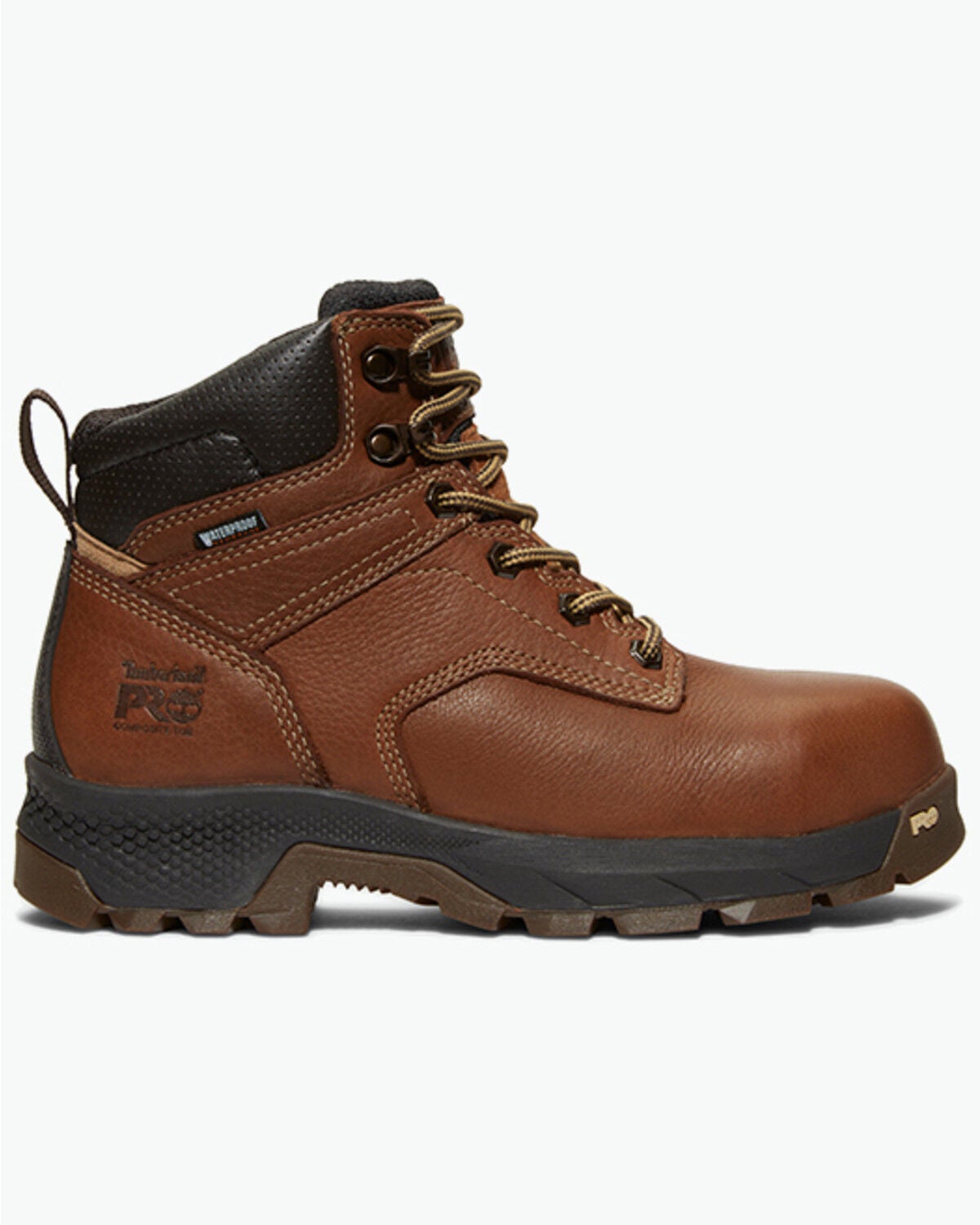 Timberland PRO Women's 6" TiTAN&trade; EV Waterproof Work Boots - Composite Toe, Brown, hi-res