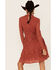 Image #4 - Molly Bracken Women's Lace Mock Neck Mini Dress, , hi-res