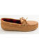 Minnetonka Genuine Moose with Fleece Lining Moccasins, Natural, hi-res