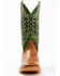Cody James Men's Peridot Green Leather Western Boots - Broad Square Toe , Green, hi-res