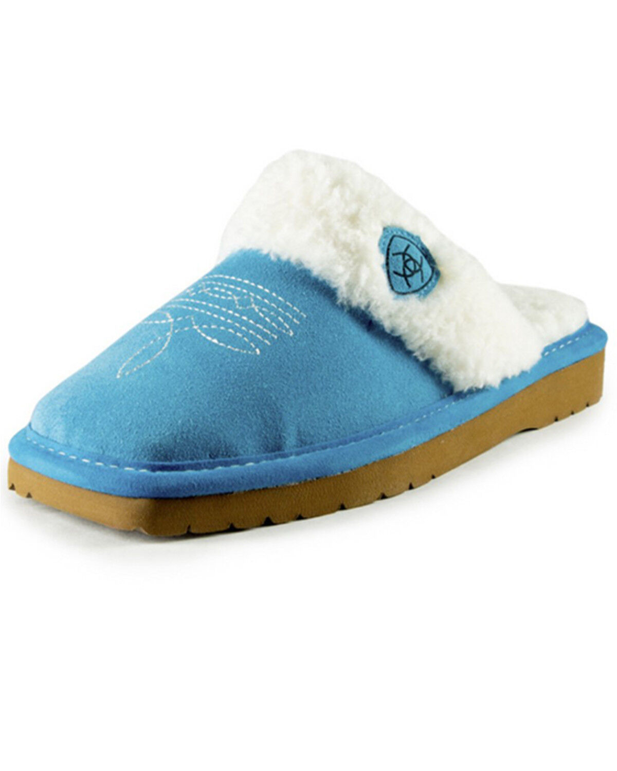 Image #1 - Ariat Women's Jackie Square Toe Slippers, Blue, hi-res
