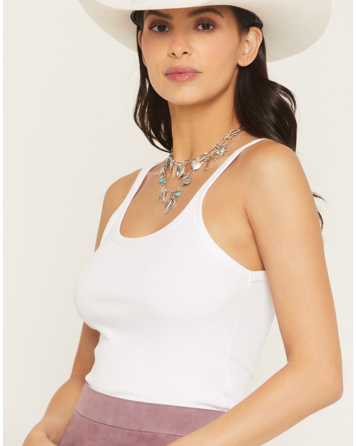 Shyanne Women's Charm Layered Necklace, Silver, hi-res