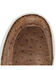 Image #5 - Justin Men's Hazer Tan Full Quill Ostrich Print Shoes - Moc Toe, , hi-res