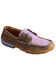 Image #1 - Twisted X Women's Woven Purple Boat Shoes - Moc Toe, , hi-res