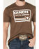 Image #3 - Cinch Men's Cattle Company Logo Short Sleeve Graphic T-Shirt, Brown, hi-res
