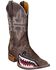 Image #1 - Tin Haul Men's Gnarly Bite Western Boots - Broad Square Toe, Brn Bomber, hi-res