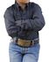 Image #2 - Cinch Boys' Geo Print Long Sleeve Button-Down Western Shirt, Black, hi-res