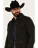 Image #2 - Moonshine Spirit Men's Chain Link Snap Western Jacket, Black, hi-res