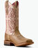 Image #1 - Ariat Women's Frontier Drift Western Boots - Broad Square Toe, Brown, hi-res