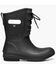 Image #2 - Bogs Women's Amanda Plush II Lace-Up Waterproof Rain Boots - Round Toe, Black, hi-res
