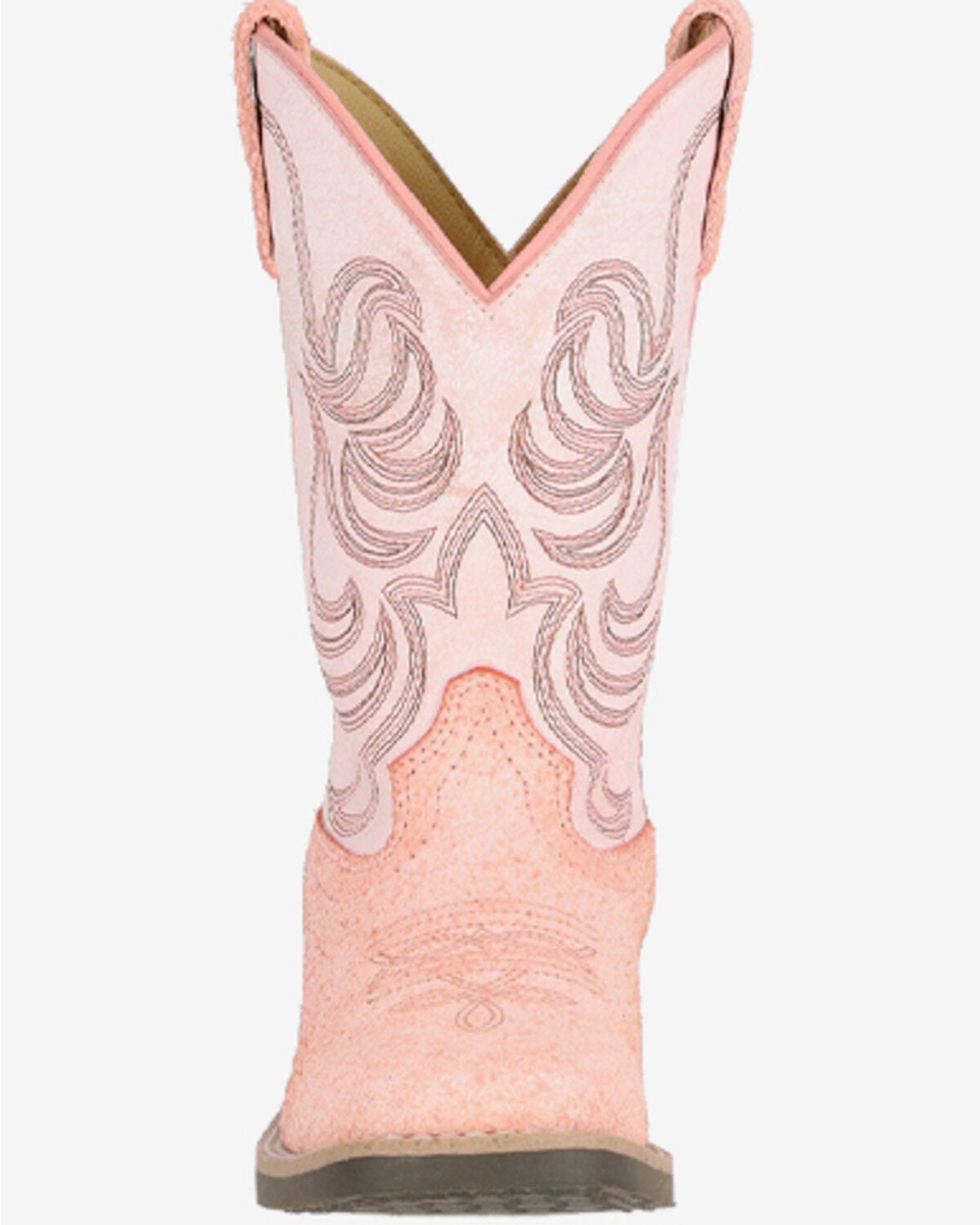 Image #3 - Smoky Mountain Girls' Painted Prairie Performance Western Boots - Broad Square Toe, Pink, hi-res