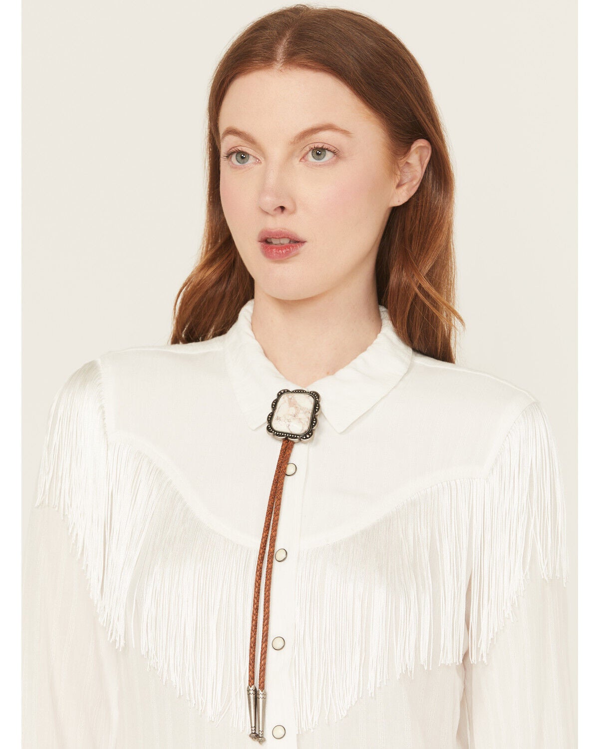 Shyanne Women's Ariella Bolo Tie, Cream, hi-res