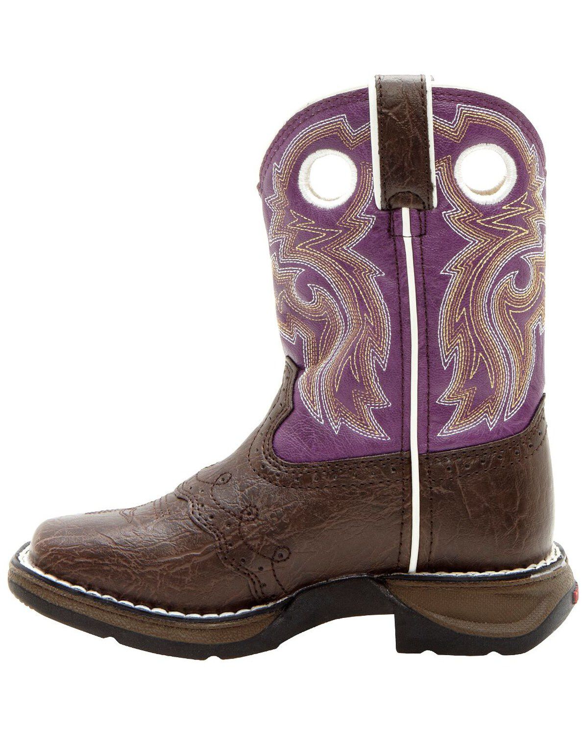 Image #3 - Durango Little Girls' Western Boots - Square Toe, , hi-res